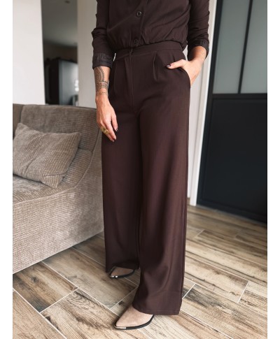 PANTALON COSTUME MARRON - MILLA