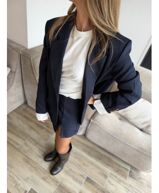 BLAZER BLEU MARINE - CARLA