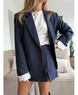 BLAZER BLEU MARINE - CARLA