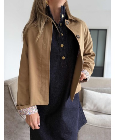 IMPERMÉABLE COURT BEIGE - CELIA