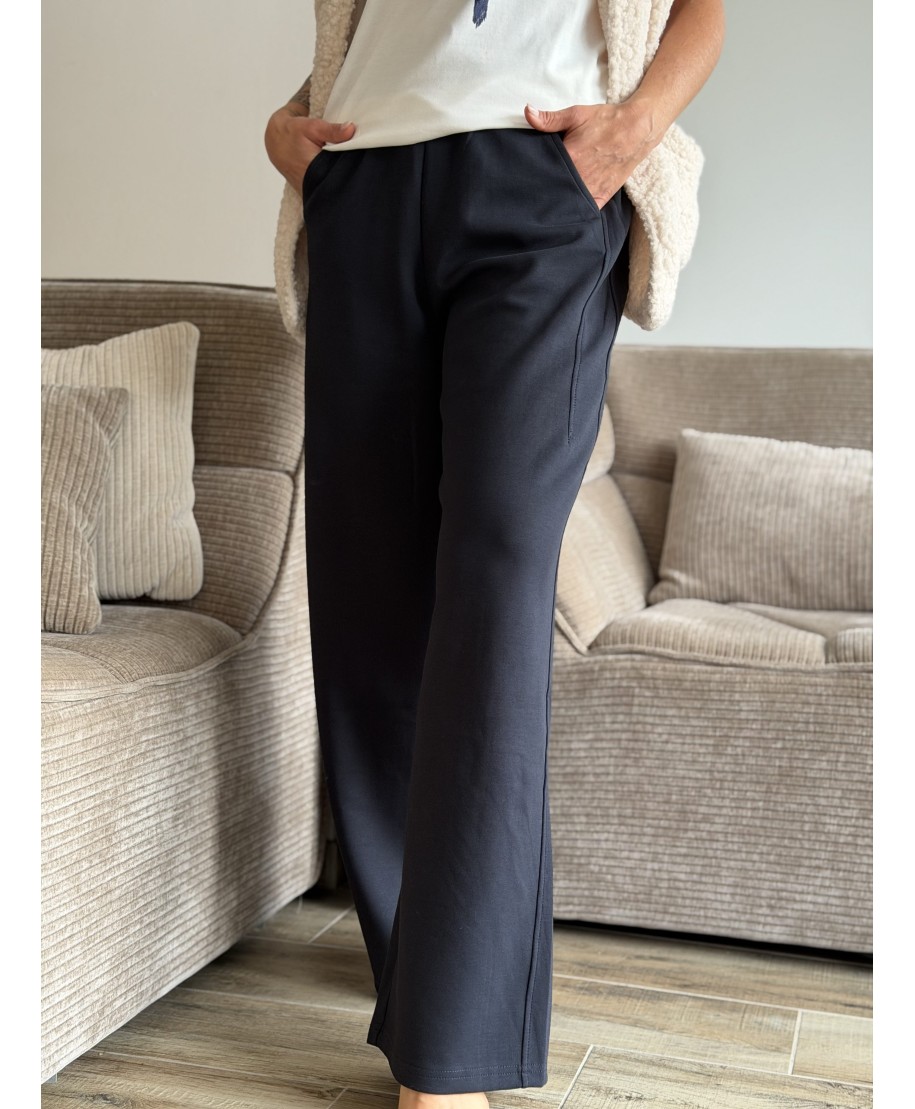 PANTALON BLEU MARINE - OSCAR