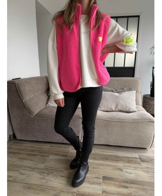 VESTE POLAIRE ROSE - SMILE