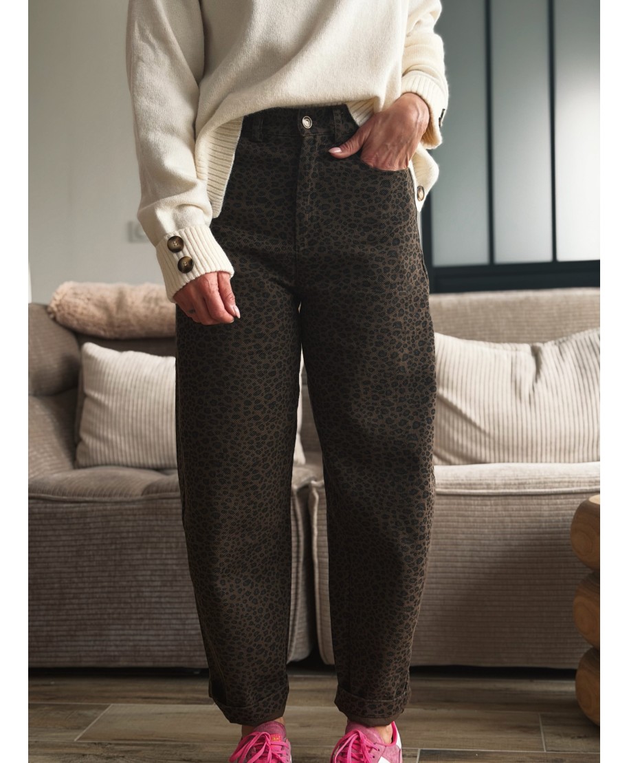 JEAN LEOPARD - BARREL