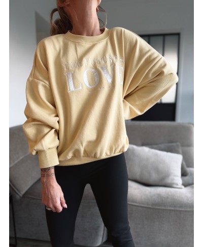 SWEAT JAUNE GARCIA - MIEL