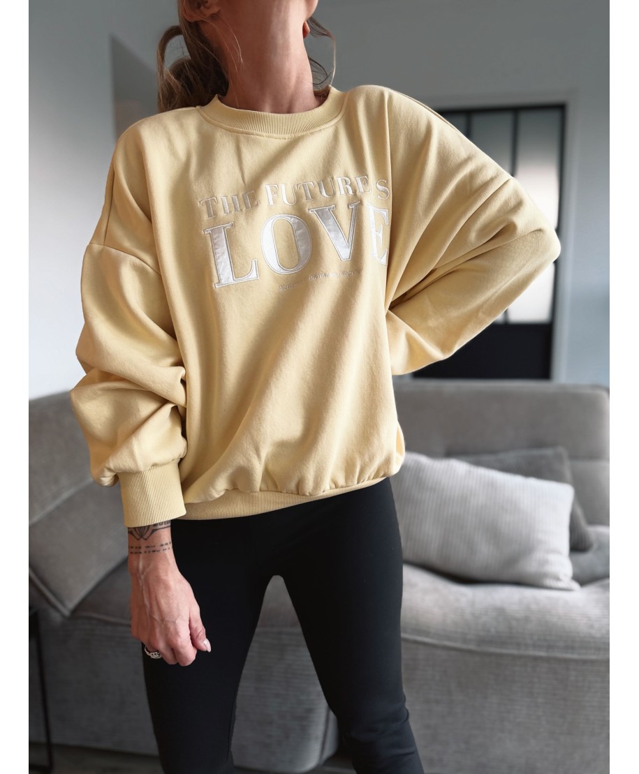 SWEAT JAUNE GARCIA - MIEL