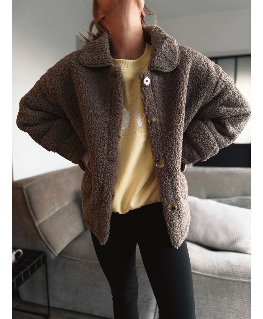 MANTEAU TAUPE - ASMA