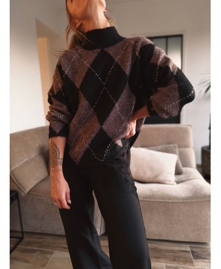 PULL MARRON - LEANE