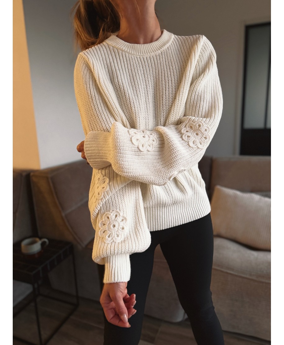 PULL ECRU GARCIA - JUNIA