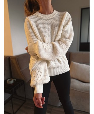 PULL ECRU GARCIA - JUNIA
