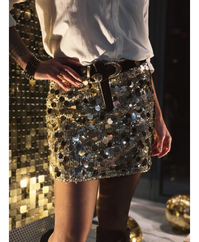JUPE DORÉE SEQUINS - ANOUCK