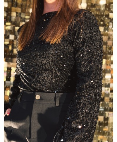 BODY NOIR SEQUINS - LEO