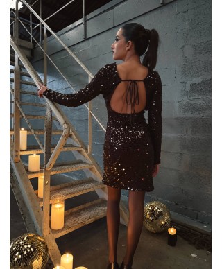 ROBE DOS NU MARRON - MARGOT