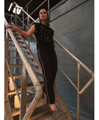 JEAN NOIR STRASS - STACY
