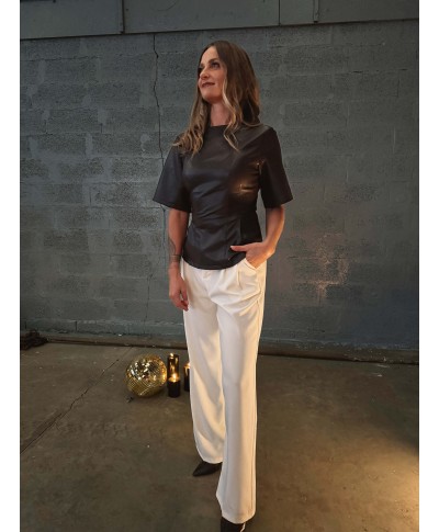 TOP MARRON SIMILI - DIANE