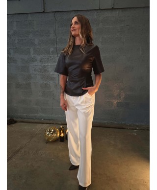 TOP MARRON SIMILI - DIANE