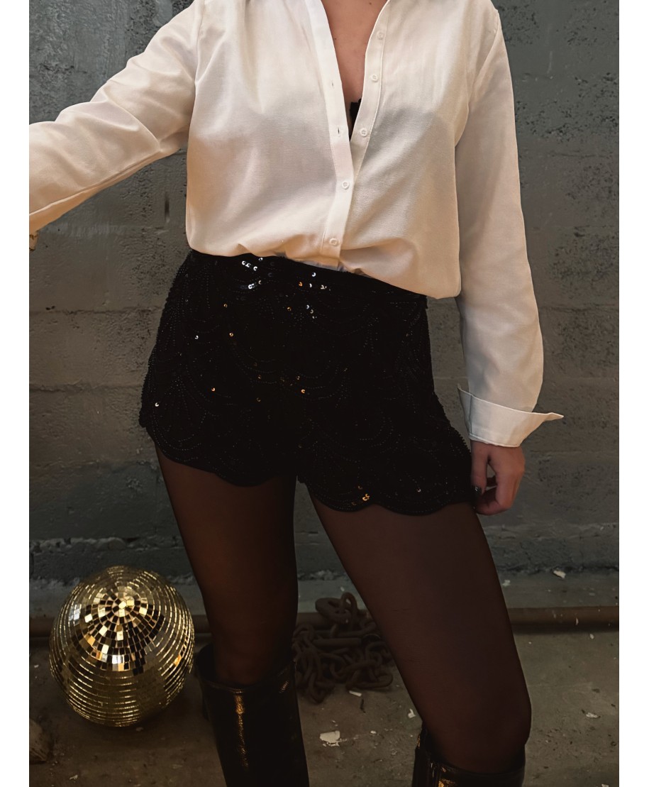 SHORT NOIR STRASS - VIKTOR