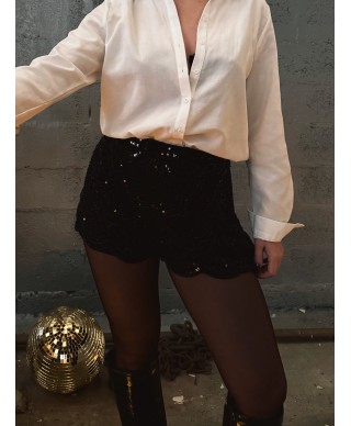 SHORT NOIR STRASS - VIKTOR