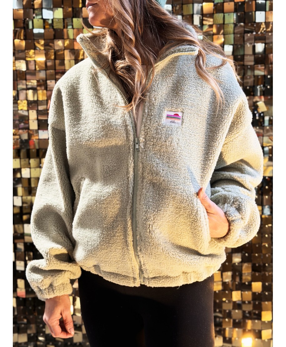 VESTE MOUMOUTE VERT CLAIR - LYLOU