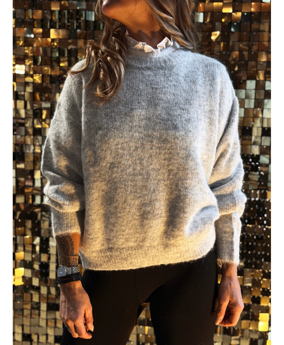 PULL GRIS CLAIR - FYLIA