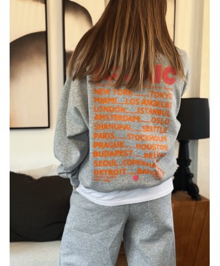 SWEAT GRIS CLAIR - ICONIC