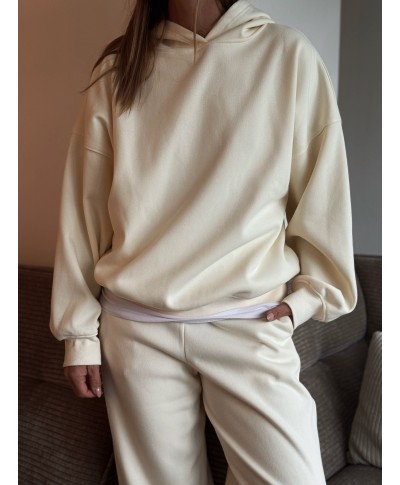 SWEAT A CAPUCHE BEIGE - CLOE