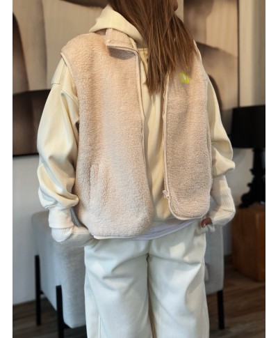VESTE SANS MANCHES BEIGE - OSCAR