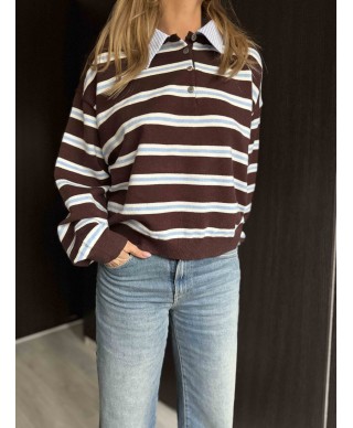 PULL À RAYURES - ROMAIN