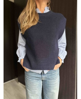 PULL BLEU MARINE - MARGOT