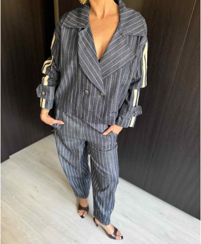 VESTE RAYÉ - KAYDEN