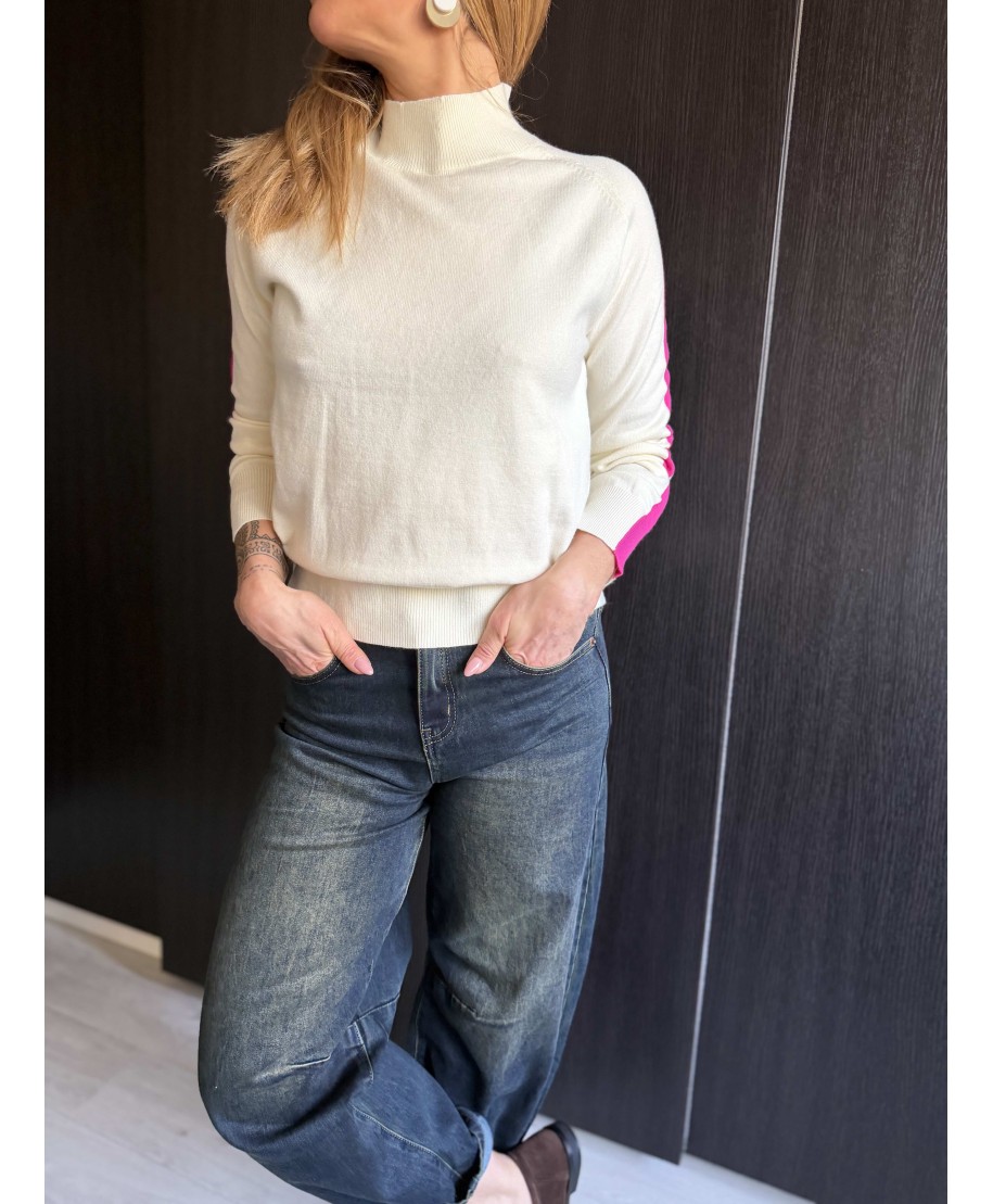 PULL BEIGE & ROSE - OLIA