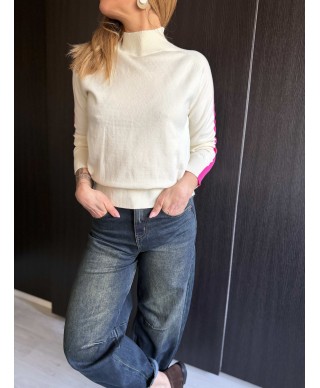 PULL BEIGE & ROSE - OLIA