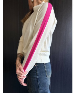 PULL BEIGE & ROSE - OLIA