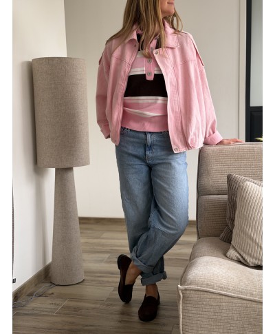 POLO MARRON & ROSE - OLIVIA