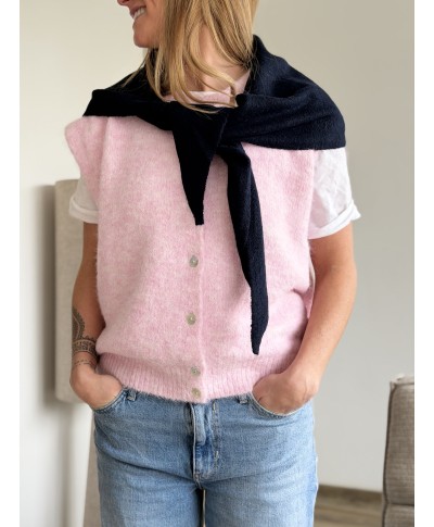 PULL SANS MANCHES ROSE - BONNIE