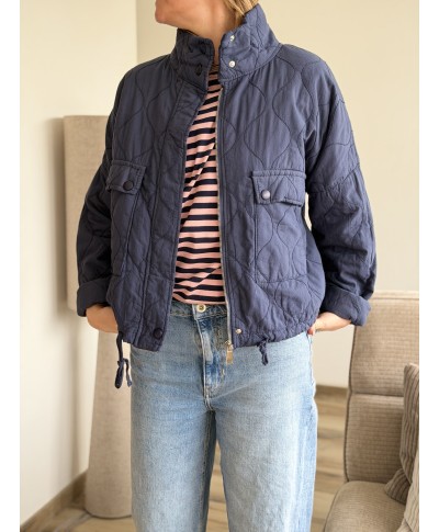 VESTE MARINE AVEC PRESSIONS - DIEGO