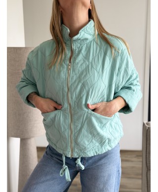 VESTE MATELASSÉE VERT D'EAU - LORA