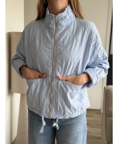 VESTE MATELASSÉE BLEU CIEL - LORA