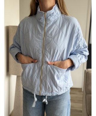 VESTE MATELASSÉE BLEU CIEL - LORA