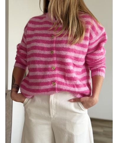 PULL ROSE RAYÉ - SETTA