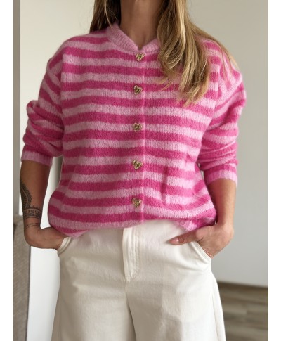 PULL ROSE RAYÉ - SETTA