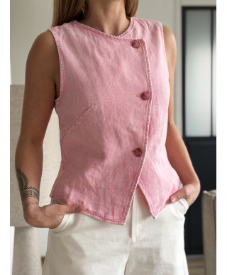 TOP JEAN ROSE - CHILI