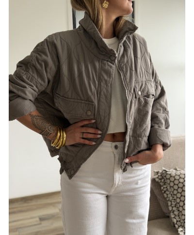 VESTE MATELASSÉE TAUPE - LORA