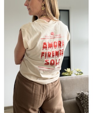 T-SHIRT BEIGE GARCIA - SOLE