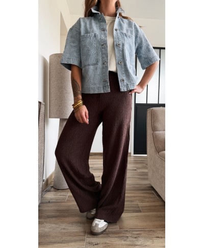 PANTALON PALAZZO CHOCOLAT