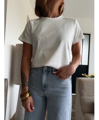 TEE SHIRT COTON BLANC BILLIE