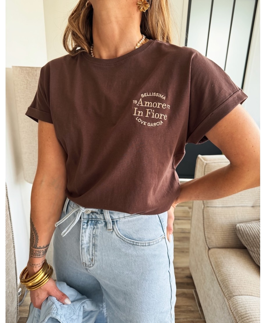 TEE SHIRT CHOCOLAT GARCIA