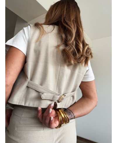 GILET COSTUME BEIGE