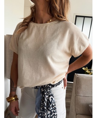 PULL FIN BEIGE PAULA