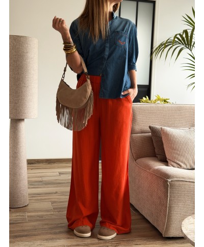PANTALON ORANGE LIN GARCIA - CLEM