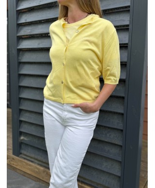 PULL SANS MANCHES JAUNE - MANON